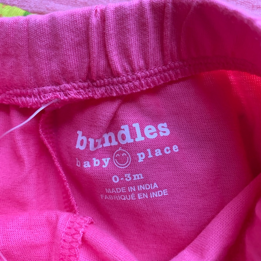 Pack of 3 Baby Shorts - The Children's Place size 0-3 months girls NWT - Picture 9 of 12